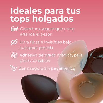 Dreieckige Nippel-Covers mit Kleber