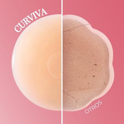 Runde Nippel-Covers mit Kleber