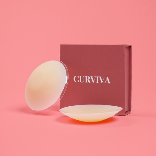 Runde Nippel-Covers mit Kleber