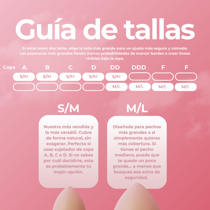 Dreieckige Nippel-Covers mit Kleber